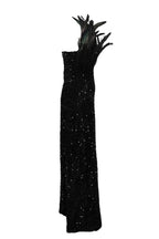 Strapless Feather Trim Sequin Bodycon Dress Lavish Daily