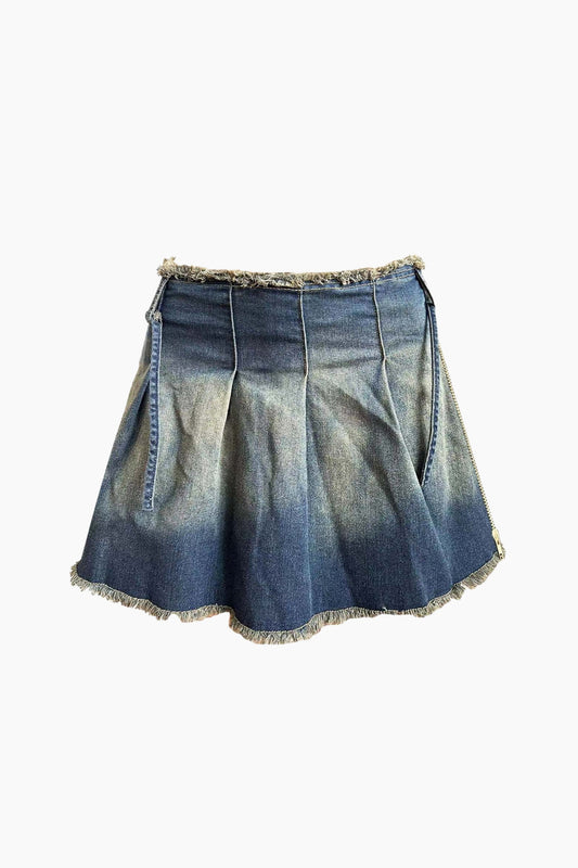 Vintage Denim Skirts Lavish Daily