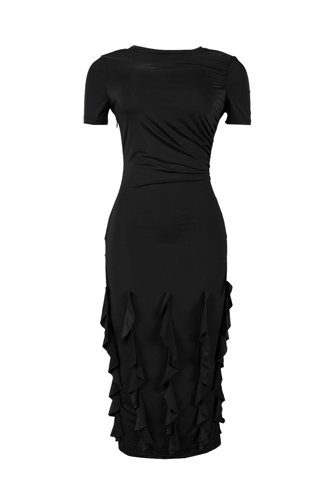 Elegant Slim-Fit Stretch Midi Dress Lavish Daily
