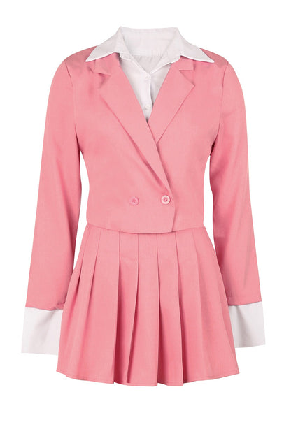 Preppy Chic Blazer & Skirt Set Lavish Daily