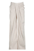 Solid Knot Low Waist Wide Leg Pants Lavish Daily