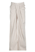 Solid Knot Low Waist Wide Leg Pants Lavish Daily