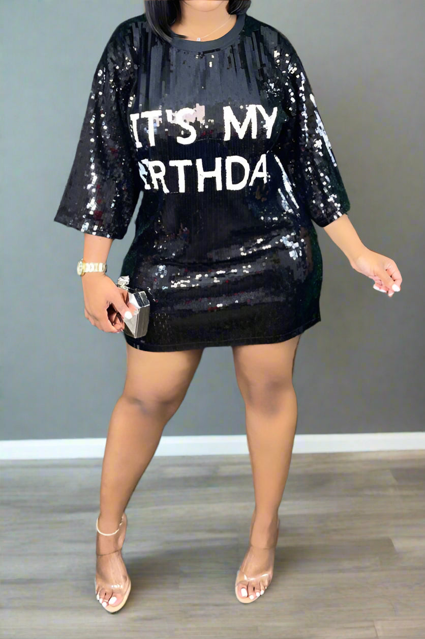 Sparkly Sequin Shirt Dress Lavish Daily