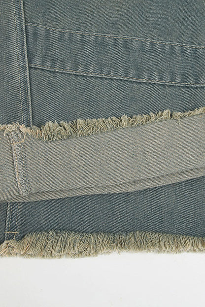 Vintage Distressed Denim Straight Jeans Lavish Daily