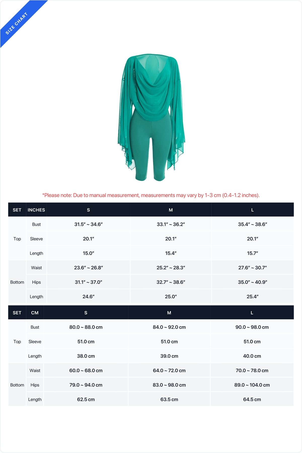 Cowl-Neck Mesh Top & Capri Pants Set Lavish Daily