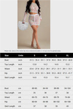 Sequins knitted Beach Skirt Sets Lavish Daily