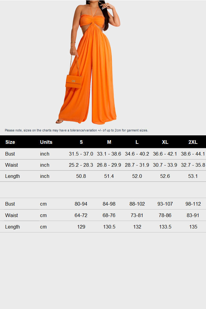 Wide Leg Flared Jumpsuit Lavish Daily