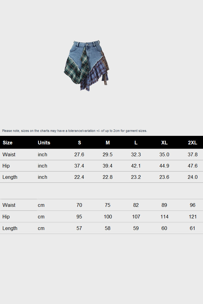 Denim High Waist Skirt Lavish Daily