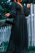 Plus Size Beaded Mesh Wide-Leg Jumpsuit Lavish Daily