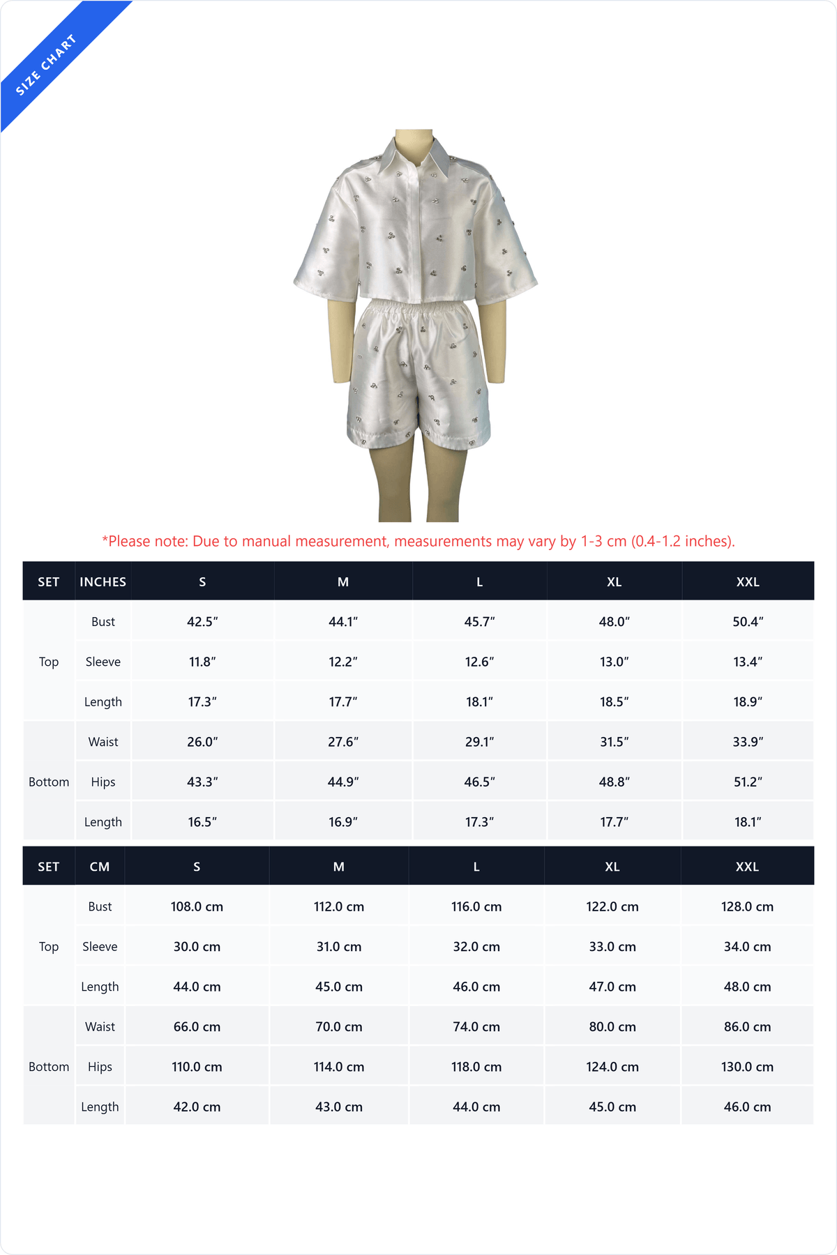 Embellished Boxy Shirt Set Lavish Daily
