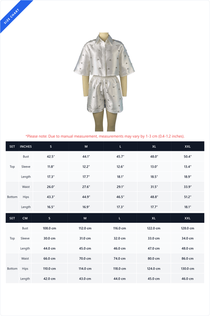 Embellished Boxy Shirt Set Lavish Daily