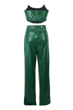 Corset Cutout PU Leather Cargo Set Lavish Daily