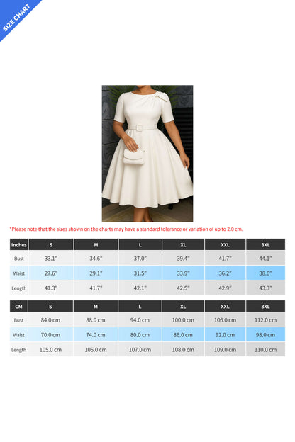 Elegant Bow Accent A-Line Midi Dress Lavish Daily