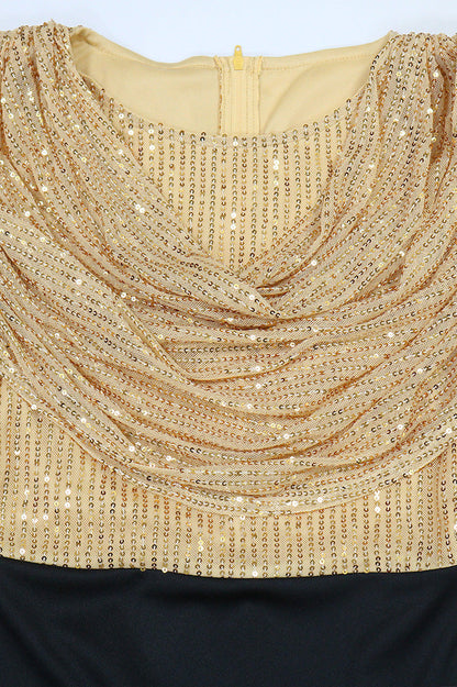 Sequin Cowl Neck Mermaid Maxi Dress Lavish Daily