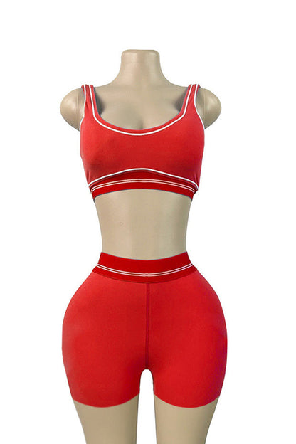 Contour Piping Biker Short Set Lavish Daily