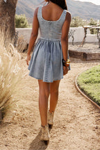 Street Style Bodycon Stretch Denim Cami Dress Lavish Daily