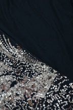Sequin Lantern Sleeve Party Jumpsuit Lavish Daily