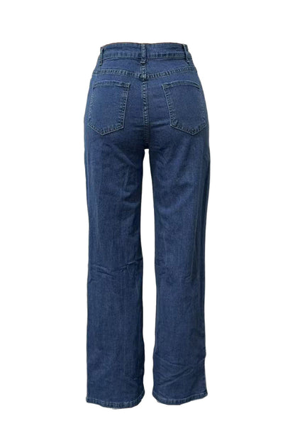 Pearl Embellished Floral Cutout Jeans Lavish Daily