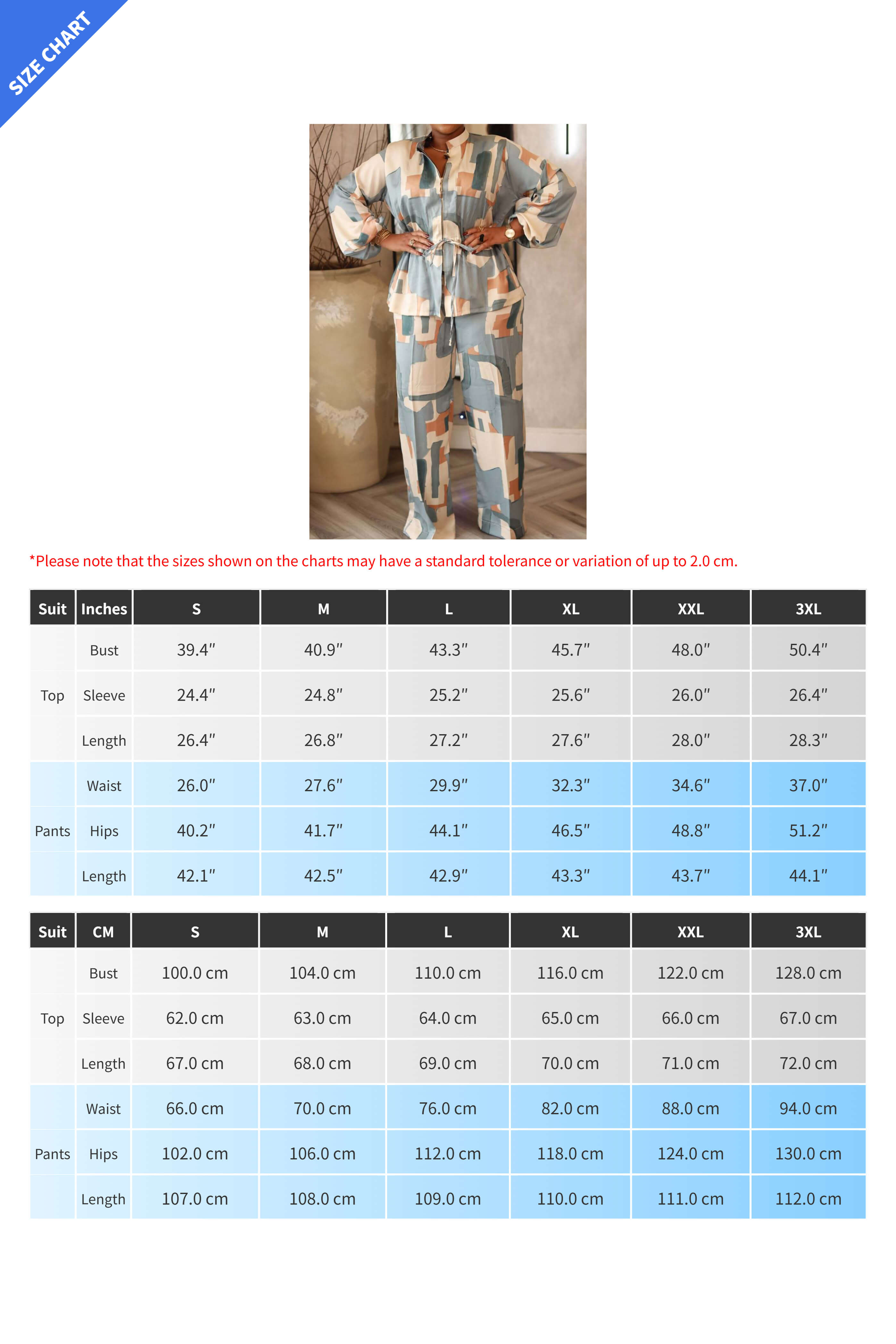 Printed Stand Collar Drawstring Waist 2-Piece Set Lavish Daily