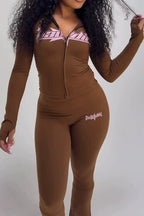 Trendy Print Leopard Bodycon Two Piece Set LavishDaily