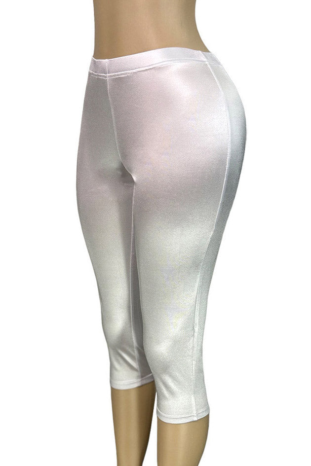 Stretch Satin Capri Pants Lavish Daily