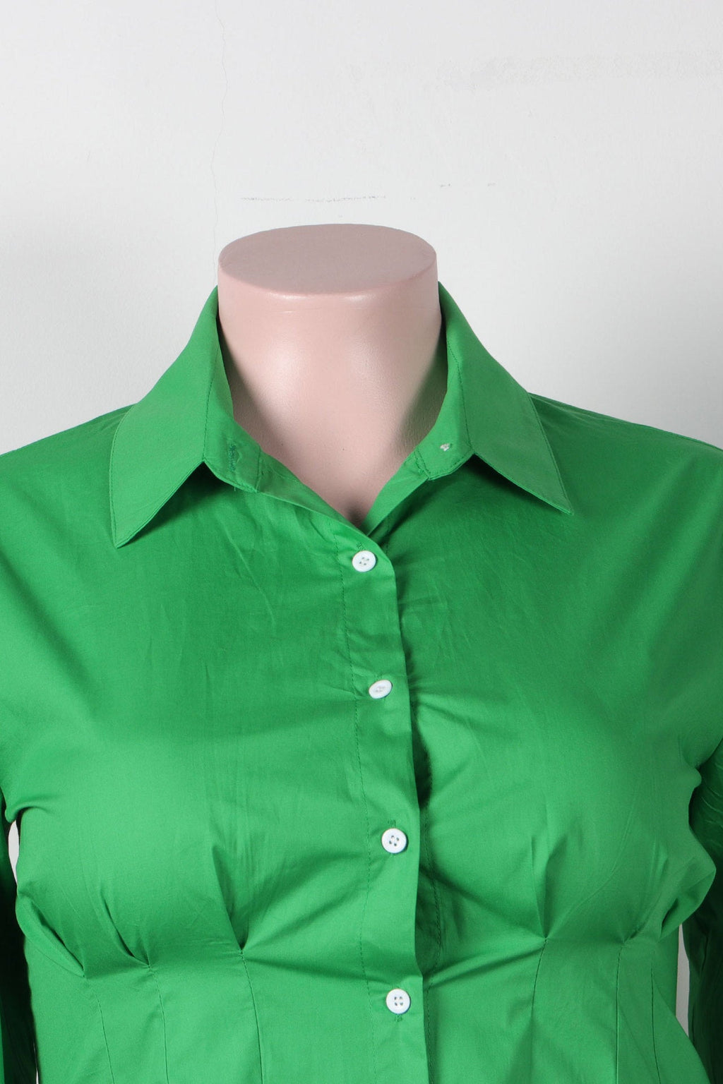 Collar Button Long Sleeve Blouse Lavish Daily