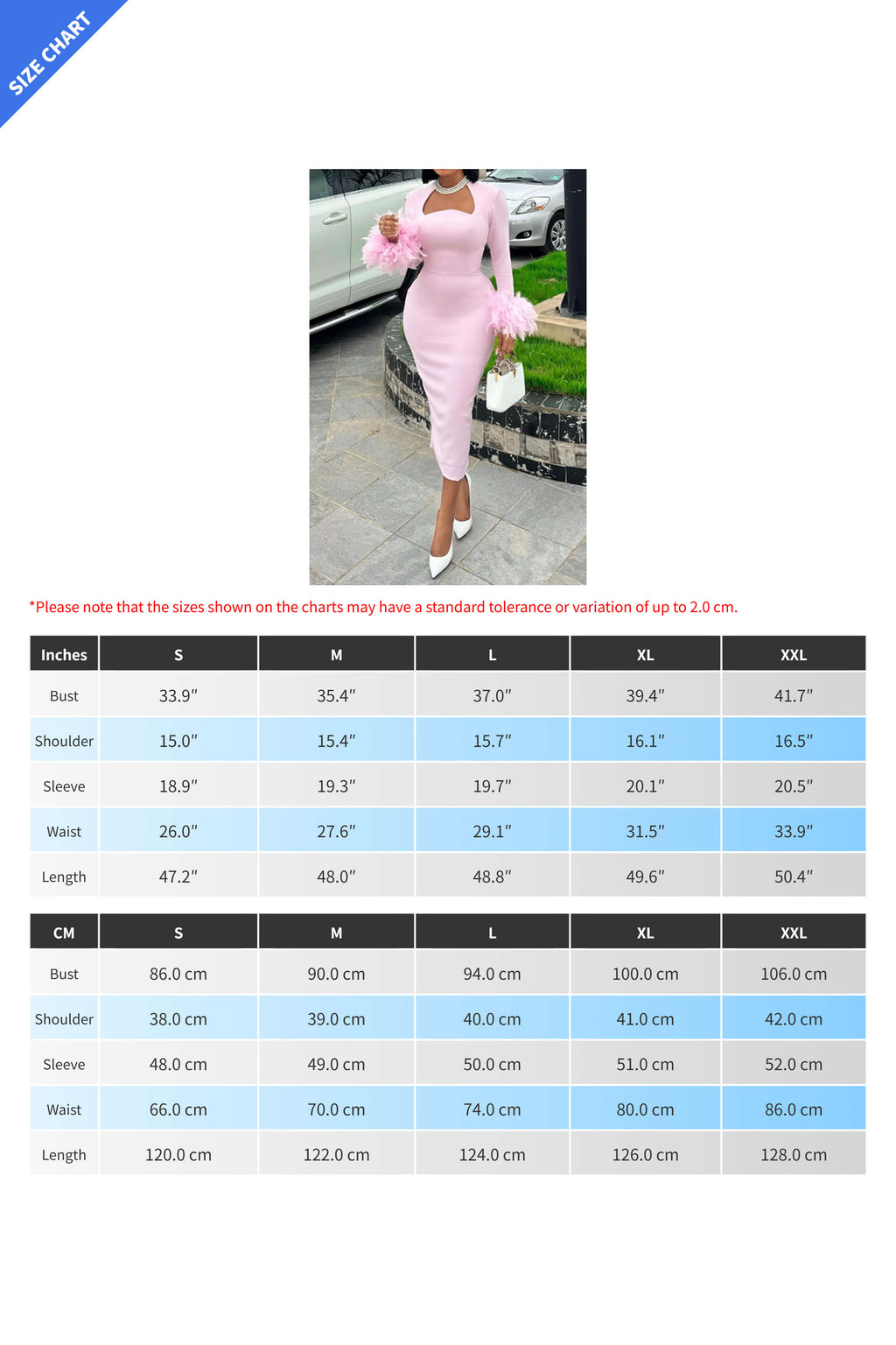 Square Neck Feather Detail Long Sleeve Dress Lavish Daily