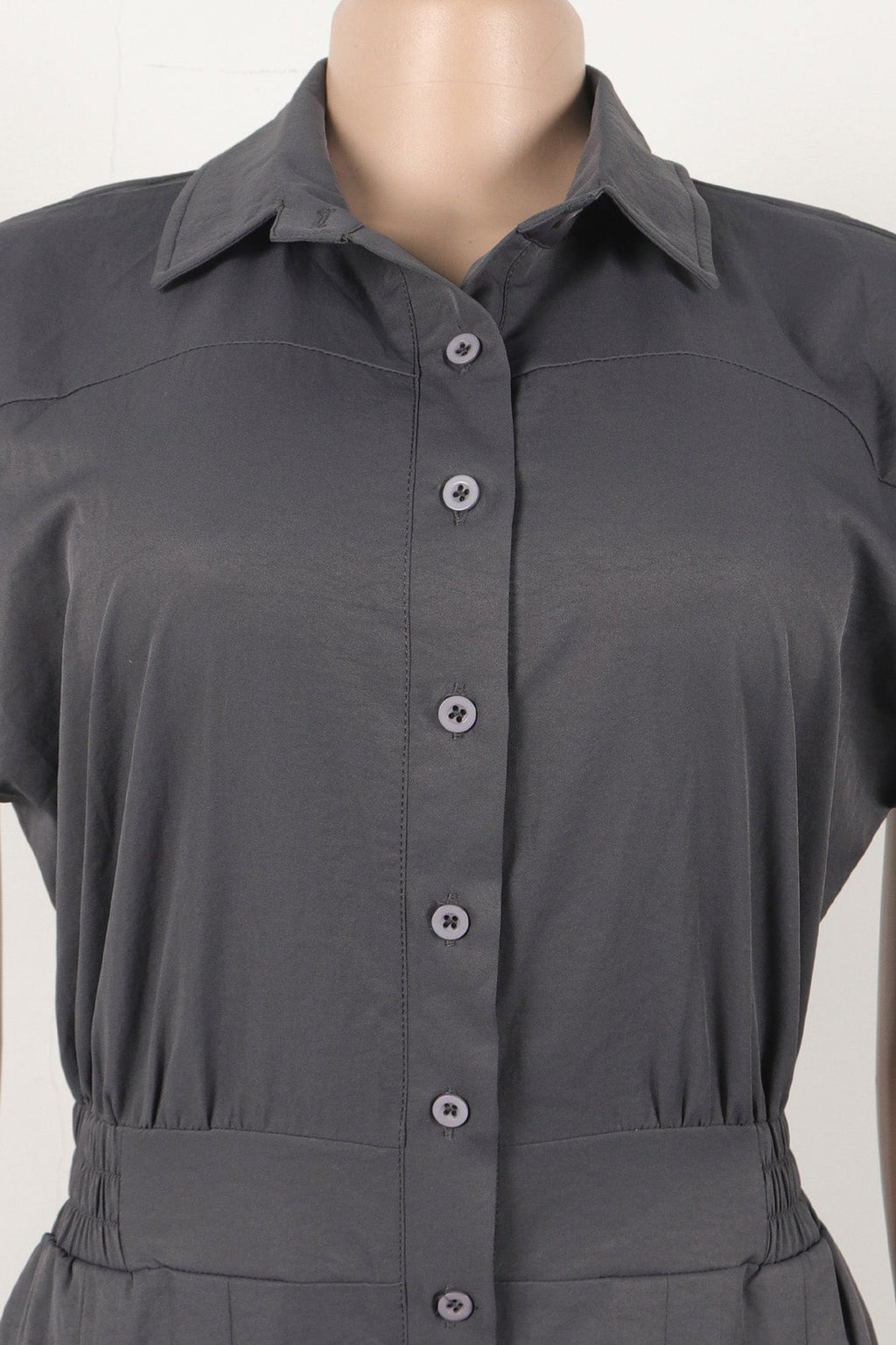 Lapel Sleeveless Buttoned Cargo Jumpsuit Lavish Daily