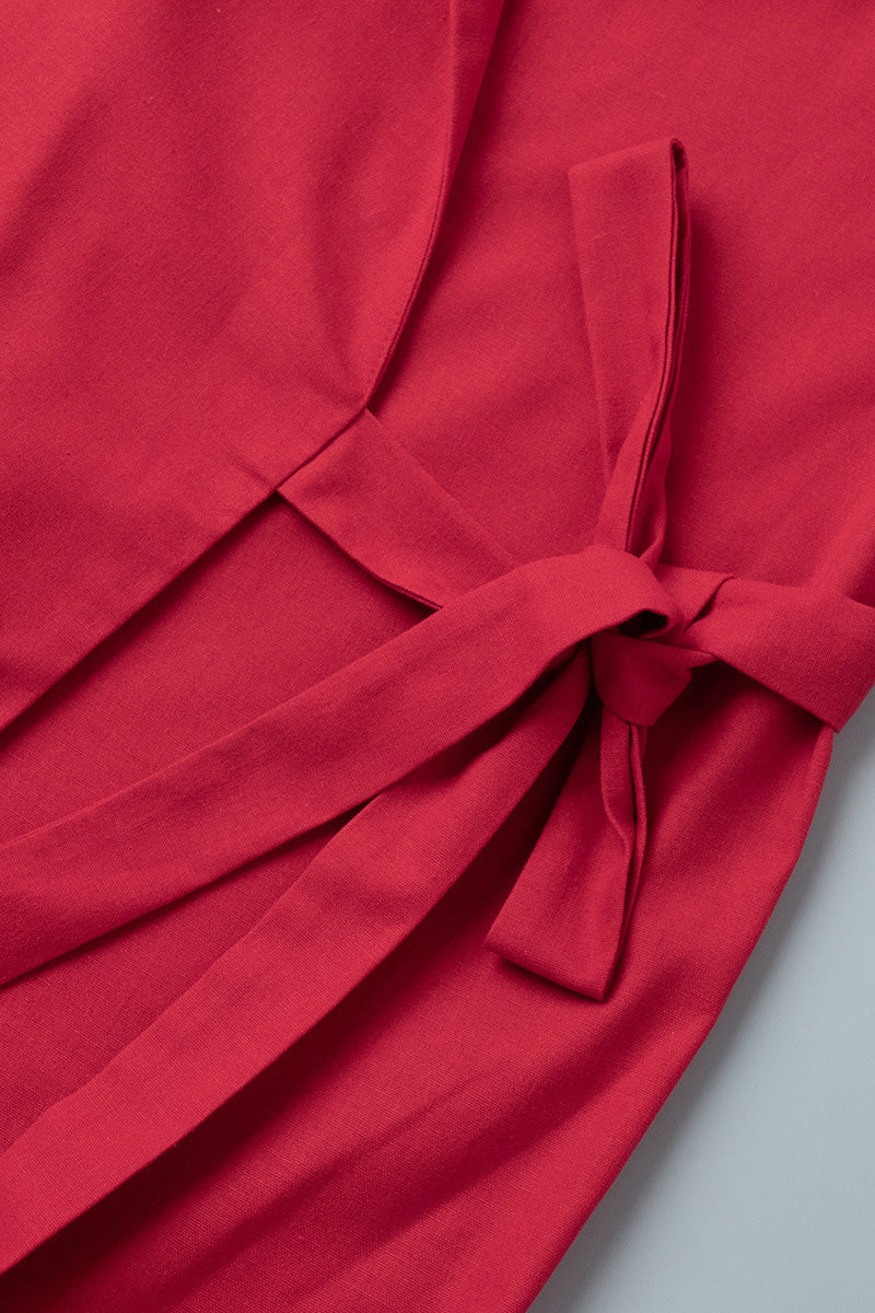 Loose Robe-Style Belted Maxi Dress Lavish Daily