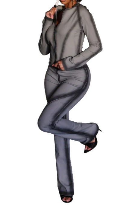 Airbrushed Jacket and Pants Set Lavish Daily