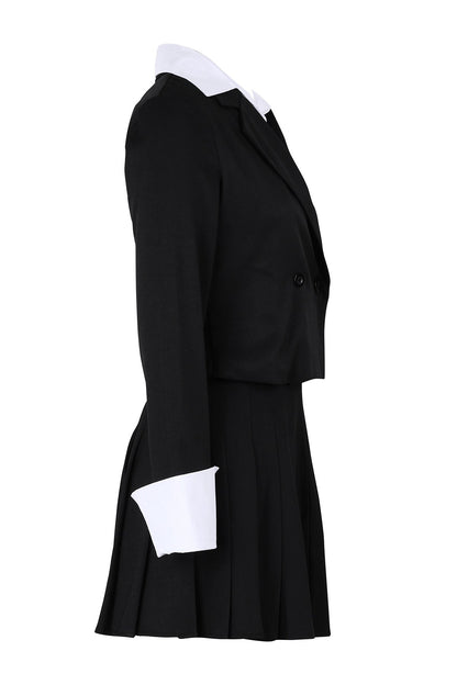 Preppy Chic Blazer & Skirt Set Lavish Daily