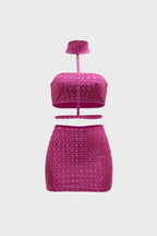 Rhinestone Skirt Set Lavish Daily