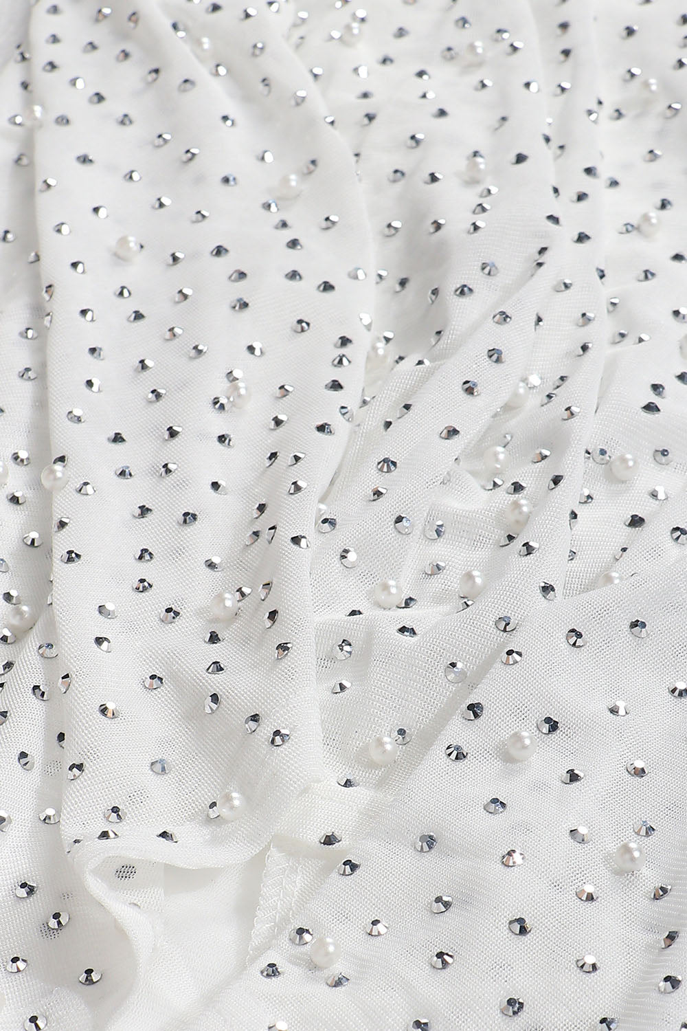 Mesh Diamond Rhinestone Mini Dress Lavish Daily