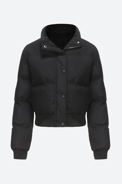 Long Sleeve Puffer Jacket Lavish Daily