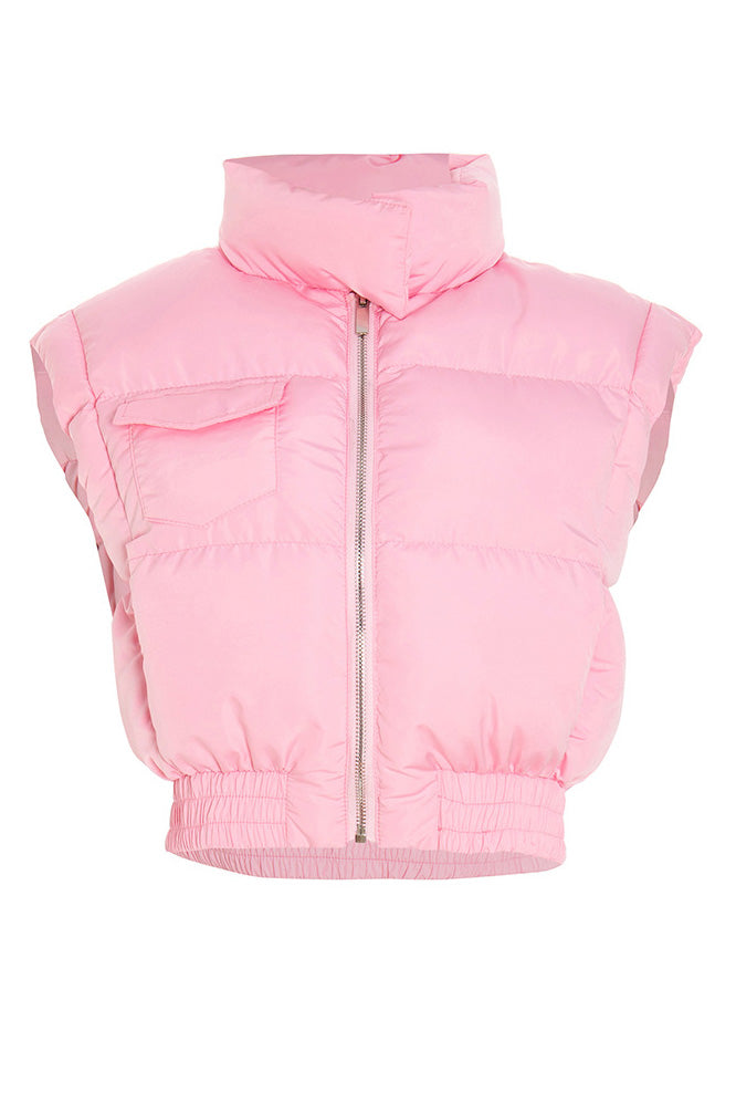 Stand Collar Padded Jacket Lavish Daily