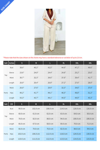 Two-Tone Blazer & Pants Set Lavish Daily
