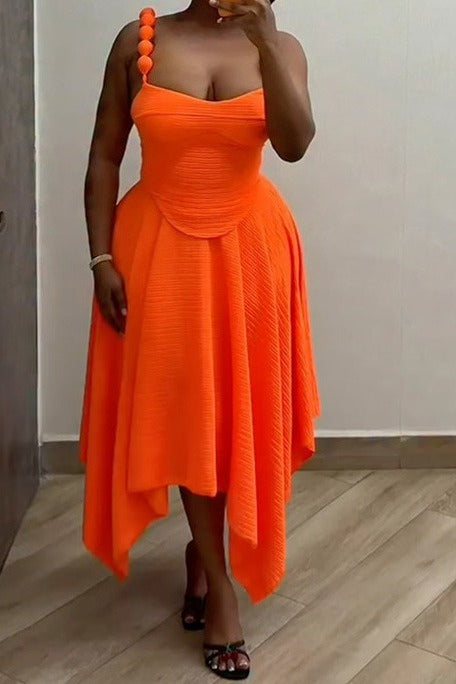 Solid Cami Top & High Waist Skirt Set Lavish Daily