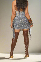 Camouflage Tassel Skirt Lavish Daily