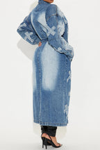 Cross Your Mind Denim Coat Lavish Daily