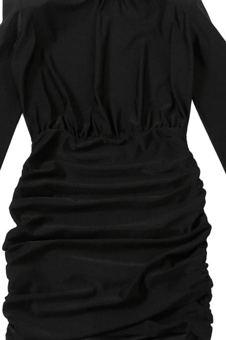 Mini Turtleneck Long Sleeve Bodycon Dress Lavish Daily