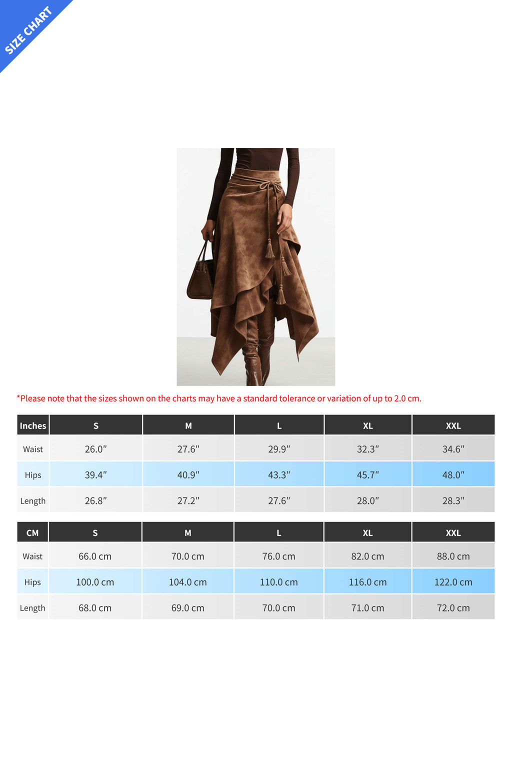 Retro Western Irregular Design Skirt LavishDaily