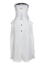 Strapless Buckle Maxi Dress Lavish Daily