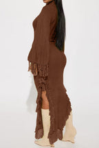 Sweater Maxi Dress LavishDaily