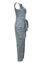 Sleeveless Tummy Control Zip Up Lapel Jumpsuit Lavish Daily