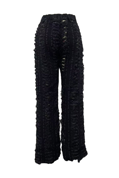 Extreme Shredded Denim Pants Lavish Daily