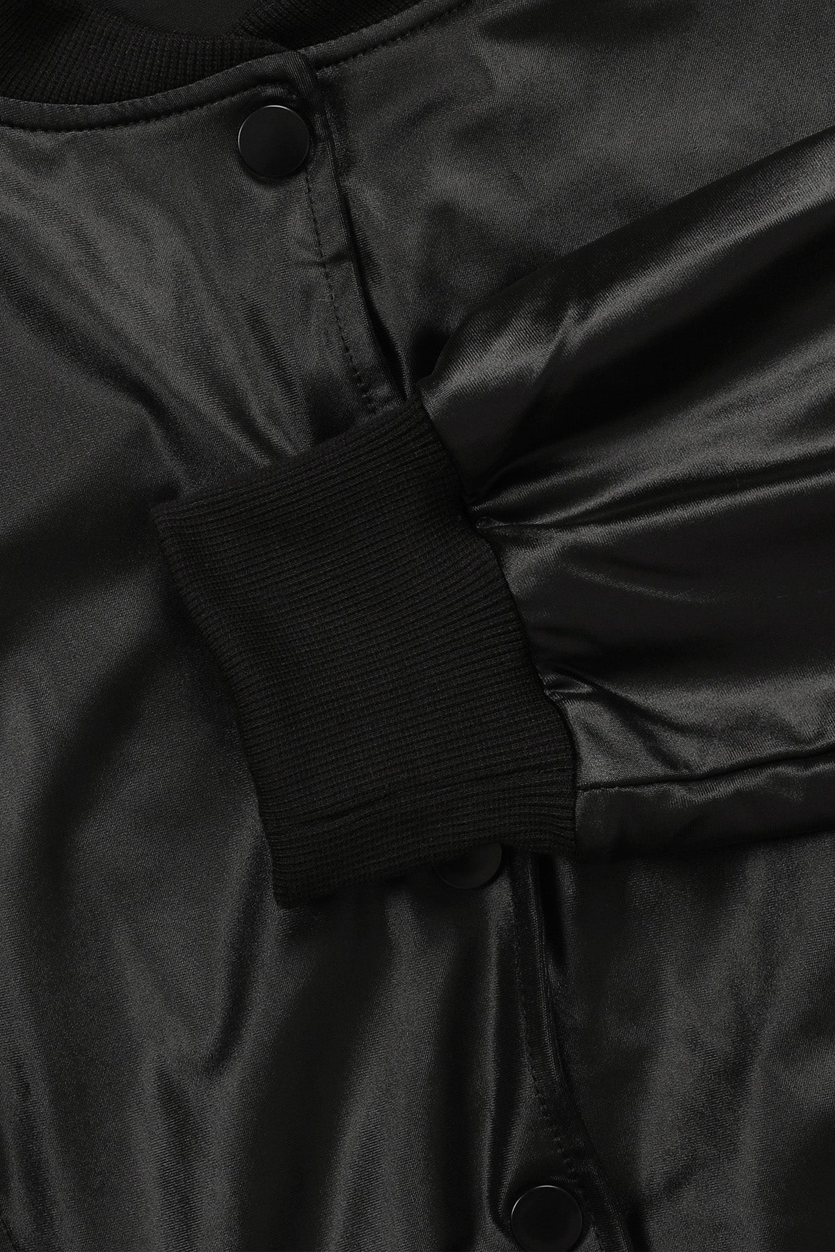 2-Piece Cutout Faux-Leather Bomber & Jogger Set Lavish Daily