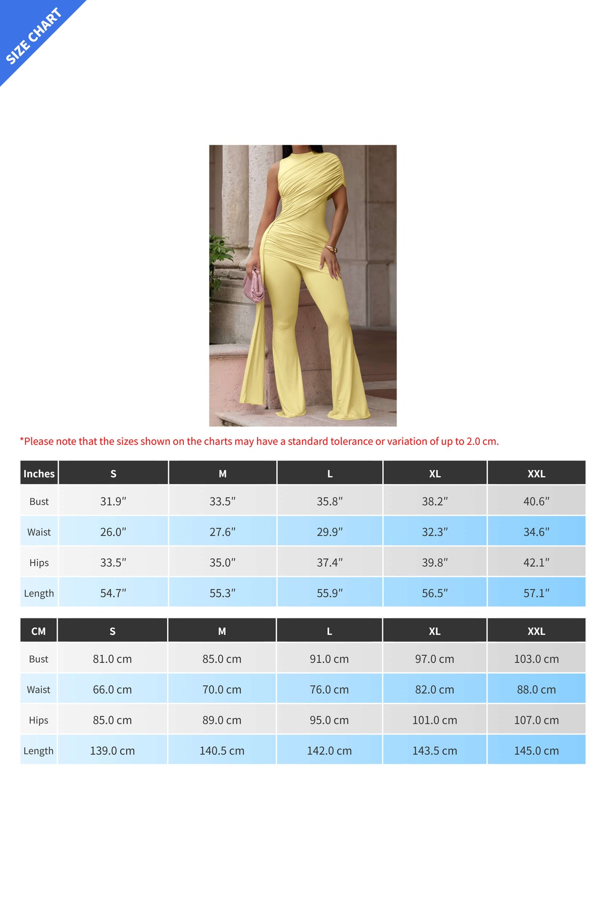 Asymmetric Ruched Flared Jumpsuit Lavish Daily