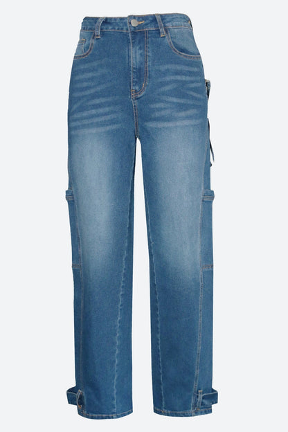 Loose Straight Jeans Lavish Daily