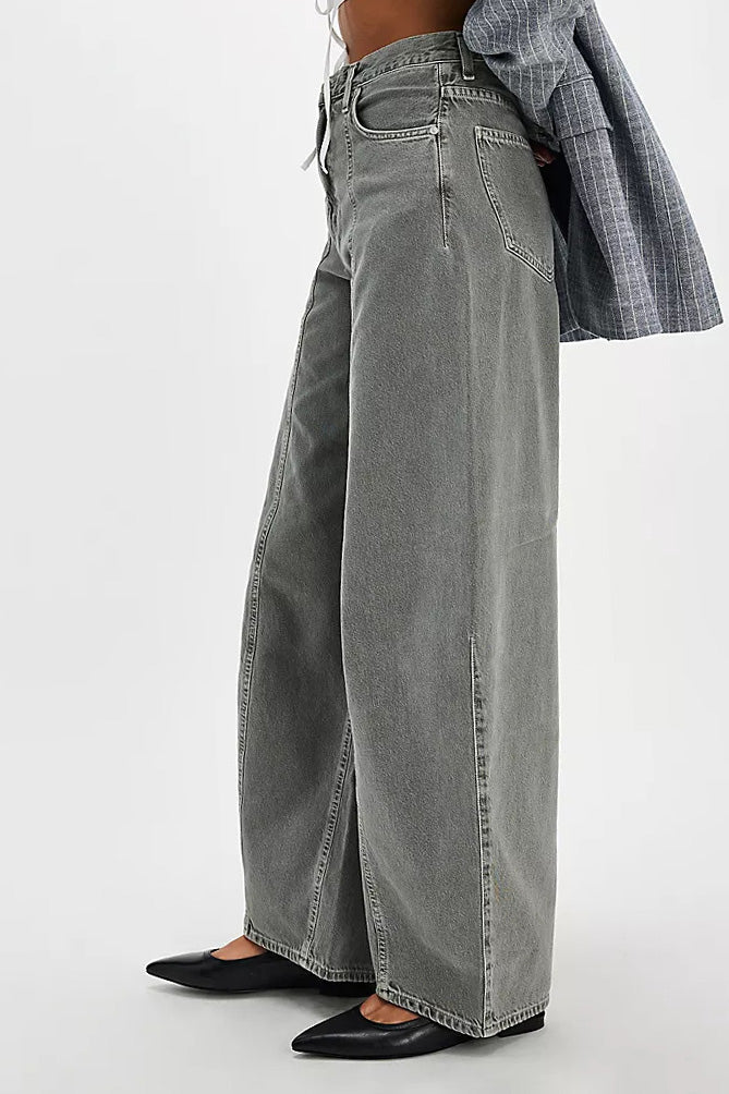 Washed Straight Leg Fashion Street Style Jeans Lavish Daily