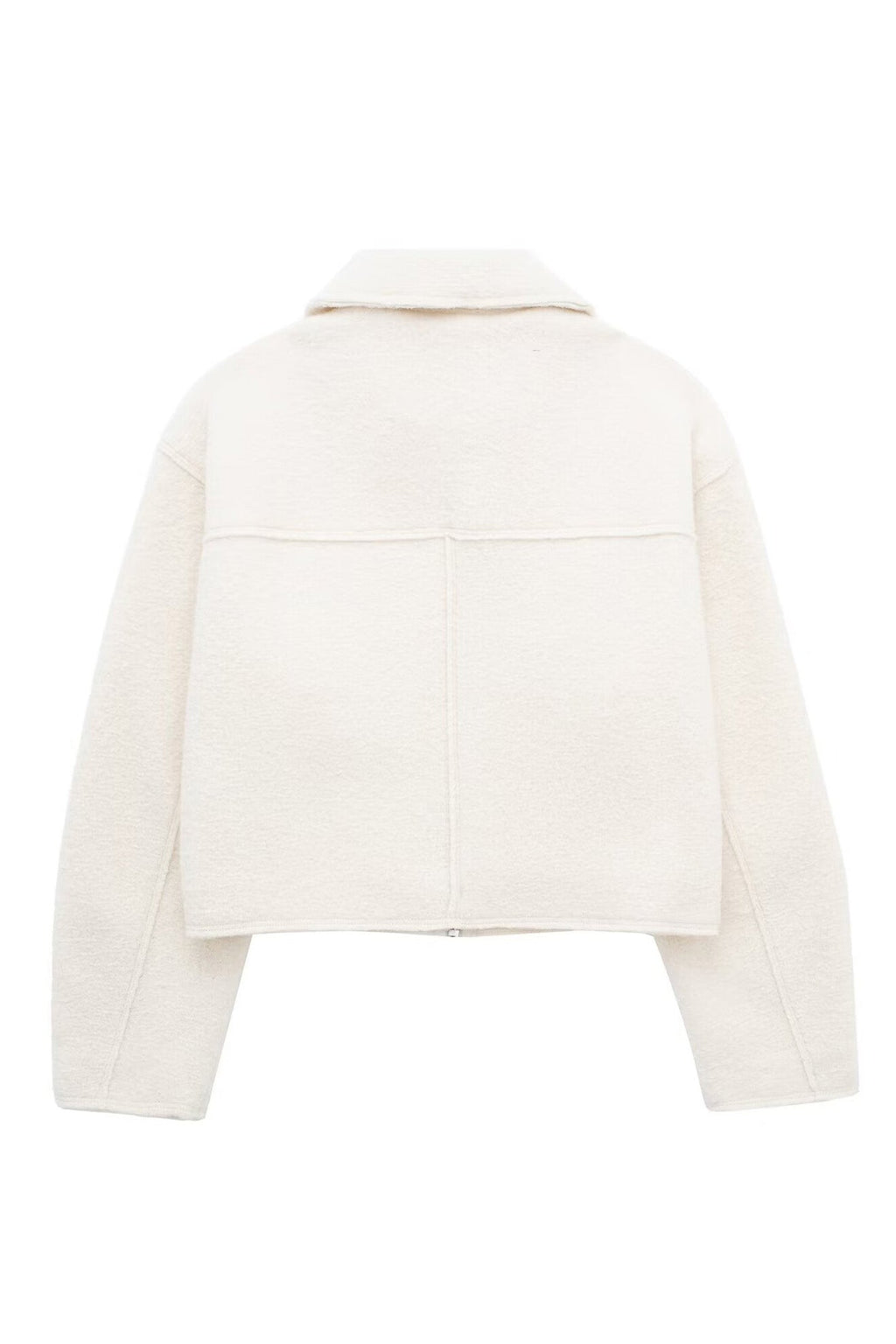 Tweed Cropped Zip Up Jacket Lavish Daily